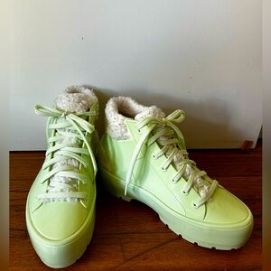 Melissa Fuzzy High Top Trainer Boots